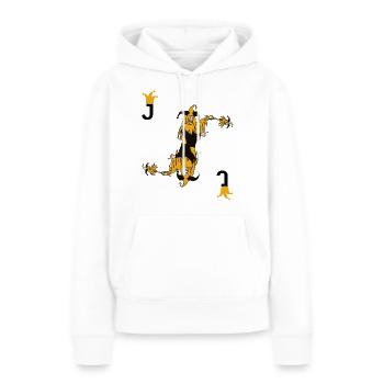Joker Ass Karte Kostuem Poker Kartenspiel - Frauen Premium Bio Hoodie - Weiß - Vorne - Julia (174cm)