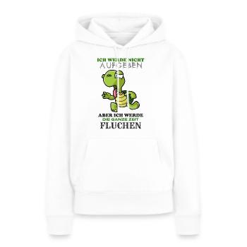 Lahme Schildkröte - Frauen Premium Bio Hoodie - Weiß - Vorne - Julia (174cm)