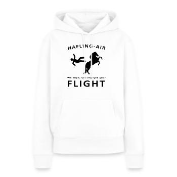 Cheval Haflinger - Sweat à capuche Premium bio Femme - blanc - Devant - Julia (174cm)