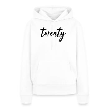 20th birthday 20 years vintage 2000 gift - Women’s Premium Organic Hoodie - white - Front - Julia (174cm)