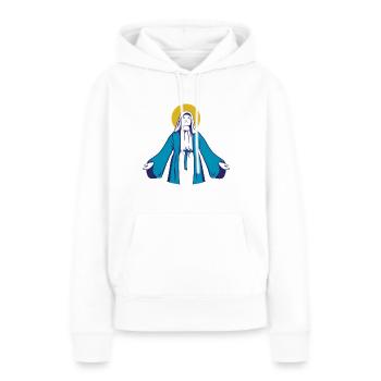 Mariä Himmelfahrt - Christian - Frauen Premium Bio Hoodie - Weiß - Vorne - Julia (174cm)