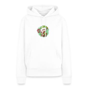 Petit lutin - Sweat à capuche Premium bio Femme - blanc - Devant - Julia (174cm)