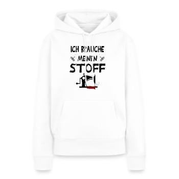 Schneider Lustig - Frauen Premium Bio Hoodie - Weiß - Vorne - Julia (174cm)