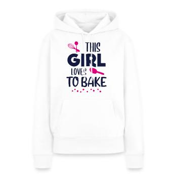 Baking girl saying baker bakery gift - Women’s Premium Organic Hoodie - white - Front - Julia (174cm)