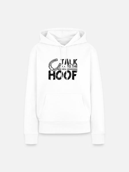 Rede mit dem Huf - Frauen Premium Bio Hoodie - Weiß