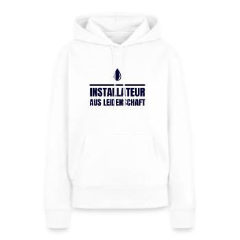 Gas Wasser Installateur - Frauen Premium Bio Hoodie - Weiß - Vorne - Julia (174cm)
