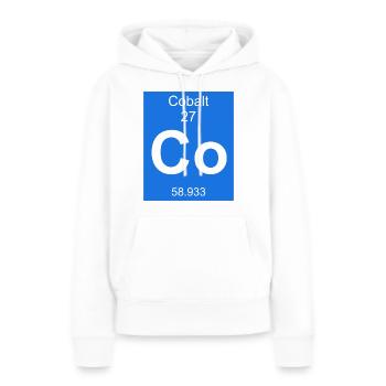 Kobalt chemisches Element Periodensystem chemische - Frauen Premium Bio Hoodie - Weiß - Vorne - Julia (174cm)