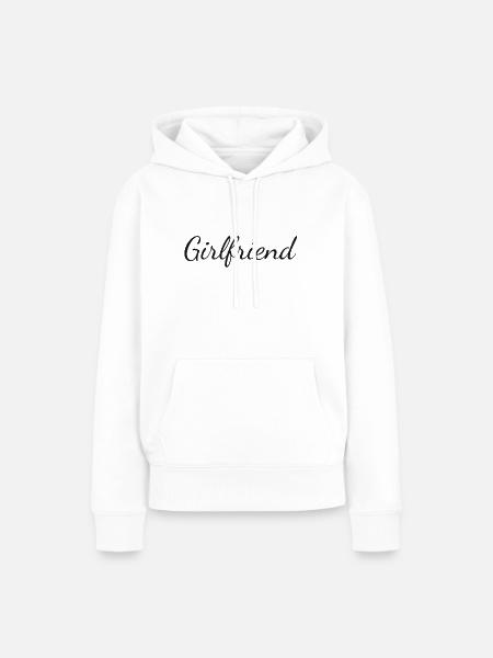 Freundin girlfriend - Frauen Premium Bio Hoodie - Weiß