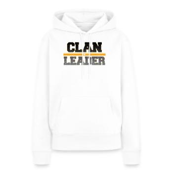 Clan Leader Clash Gamer Royale Arena - Sweat à capuche Premium bio Femme - blanc - Devant - Julia (174cm)