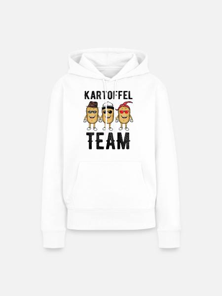 Kartoffel - Frauen Premium Bio Hoodie - Weiß