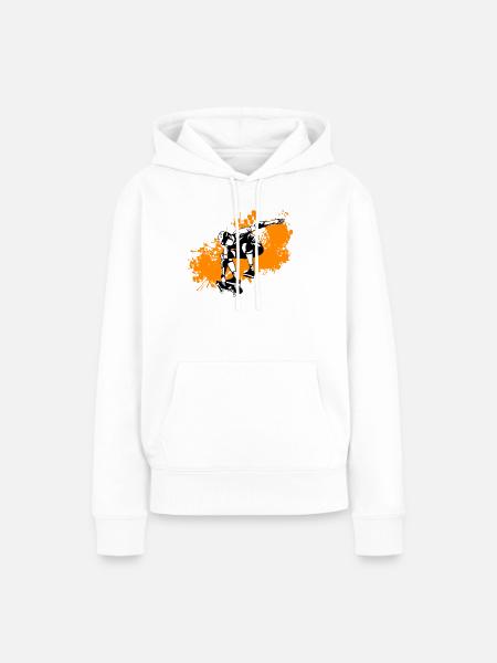 Skating - Frauen Premium Bio Hoodie - Weiß
