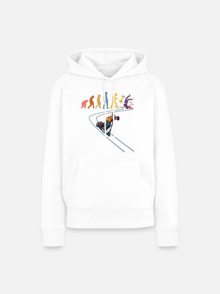 Tretroller Stuntscooter Rollen Stunt-Roller - Frauen Premium Bio Hoodie - Weiß