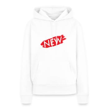 Neu - Frauen Premium Bio Hoodie - Weiß - Vorne - Julia (174cm)