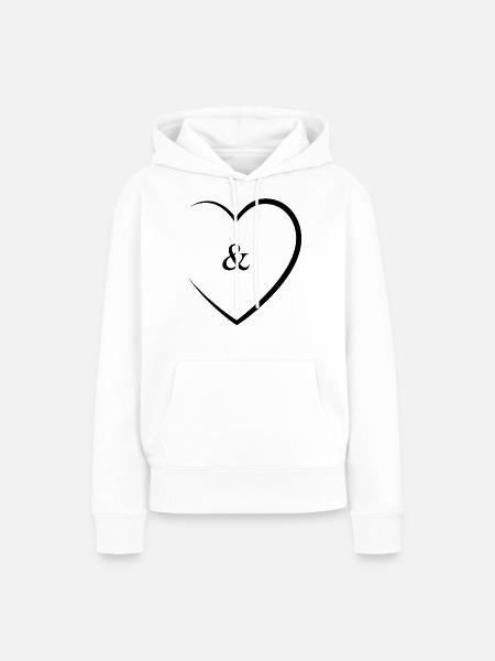 & und Zeichen Hochzeit - Frauen Premium Bio Hoodie - Weiß