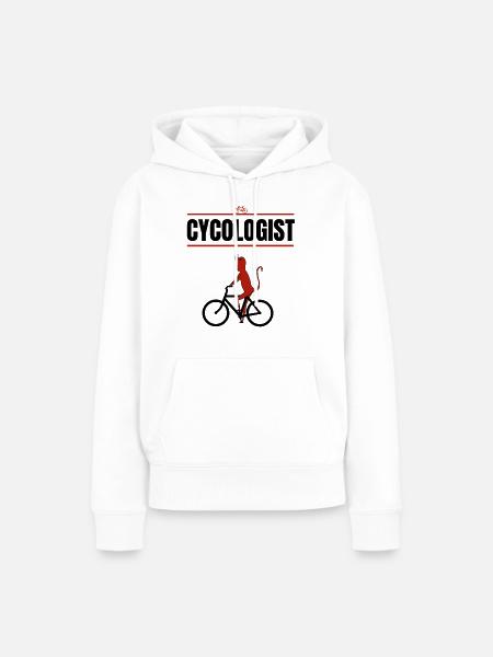 Devil Cycologist - Frauen Premium Bio Hoodie - Weiß