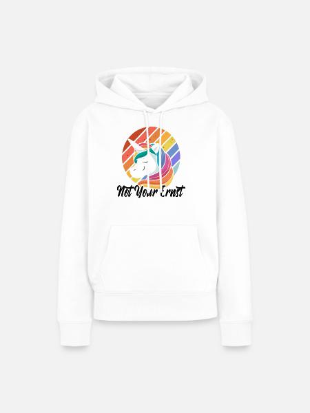 Denglisch lustige Sprüche Witzige Sprüche - Frauen Premium Bio Hoodie - Weiß