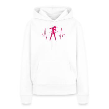 Hula Reifen Hullern Hoop Fitness Geschenk Damen - Frauen Premium Bio Hoodie - Weiß - Vorne - Julia (174cm)