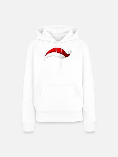 Mütze - Frauen Premium Bio Hoodie - Weiß