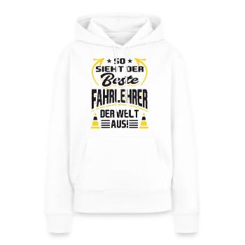 Bester Fahrlehrer - Frauen Premium Bio Hoodie - Weiß - Vorne - Julia (174cm)