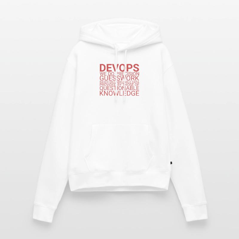DevOps Guesswork | Software Development" Women’s Premium Organic Hoodie