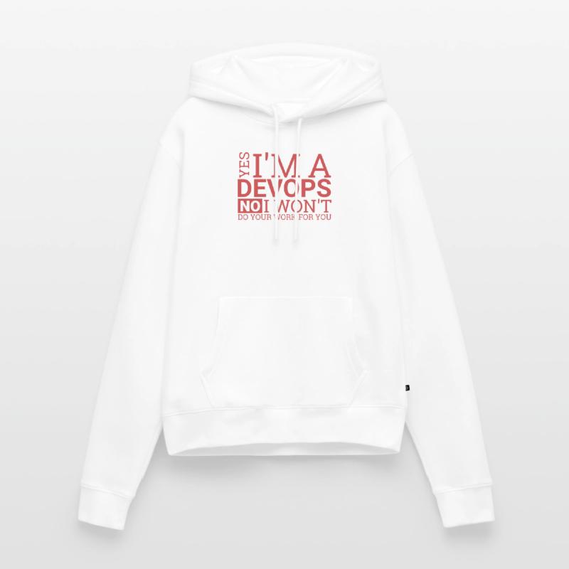 DevOps Work | Software Development" Women’s Premium Organic Hoodie