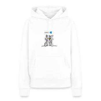 Cat Boring | Bored cat - Women’s Premium Organic Hoodie - white - Front - Julia (174cm)