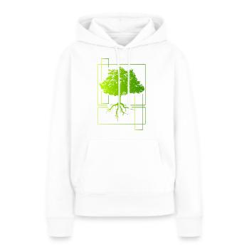 Tree - Women’s Premium Organic Hoodie - white - Front - Julia (174cm)
