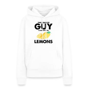 Limonade Limonade Limonade Limonade Stand Design - Sweat à capuche Premium bio Femme - blanc - Devant - Julia (174cm)