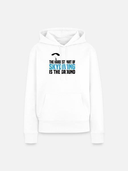 Fallschirmspringen Fallschirmspringer Fallschirm - Frauen Premium Bio Hoodie - Weiß