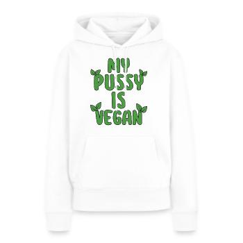 My Pussy Is Vegan - Women’s Premium Organic Hoodie - white - Front - Julia (174cm)