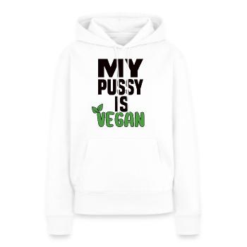 My Pussy Is Vegan - Women’s Premium Organic Hoodie - white - Front - Julia (174cm)