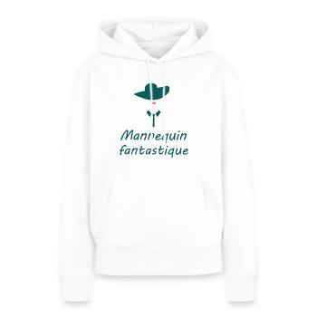 Tshirt femme Mannequin fantastique - Sweat à capuche Premium bio Femme - blanc - Devant - Julia (174cm)