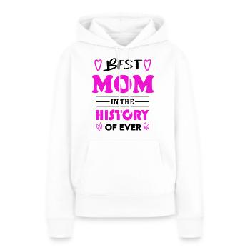 Best Mom Beste Mama for Ever für immer - Frauen Premium Bio Hoodie - Weiß - Vorne - Julia (174cm)