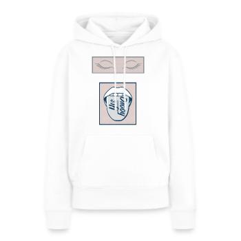 yes daddy blue - Women’s Premium Organic Hoodie - white - Front - Julia (174cm)