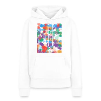 pavillon - Sweat à capuche Premium bio Femme - blanc - Devant - Julia (174cm)