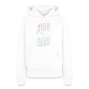 Lustiges 420-design Für Computerfreaks - Frauen Premium Bio Hoodie - Weiß - Vorne - Julia (174cm)