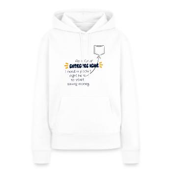 futur entrepreneur - Sweat à capuche Premium bio Femme - blanc - Devant - Julia (174cm)