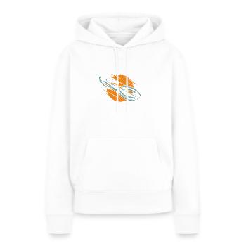 Alimenté par des arbalètes pour tous les fans d’arbalète - Sweat à capuche Premium bio Femme - blanc - Devant - Julia (174cm)