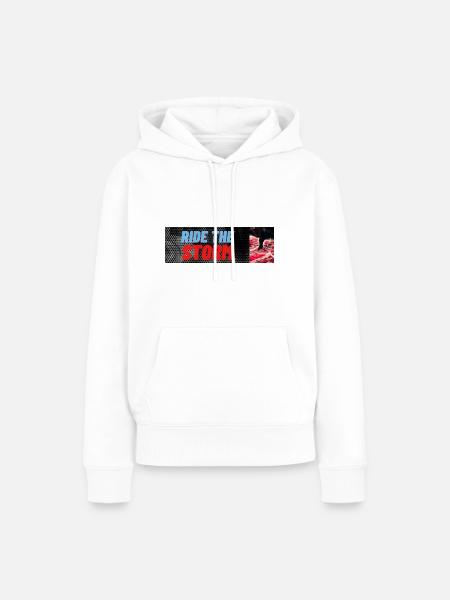 REITEN SIE DEN STURM - Frauen Premium Bio Hoodie - Weiß