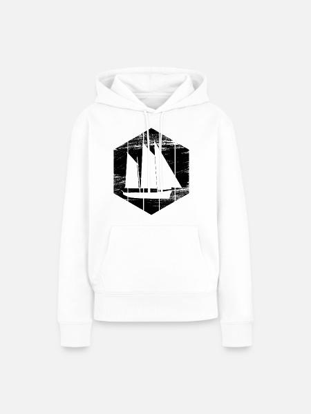 Segelyacht - Frauen Premium Bio Hoodie - Weiß