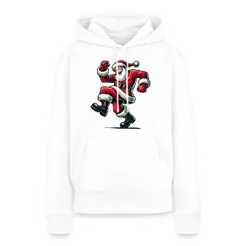 Nikolaus Weihnachtsmann - Frauen Premium Bio Hoodie - Weiß - Vorne - Julia (174cm)