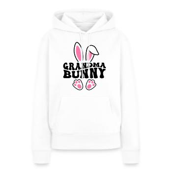 Grandma Bunny - Frauen Premium Bio Hoodie - Weiß - Vorne - Julia (174cm)