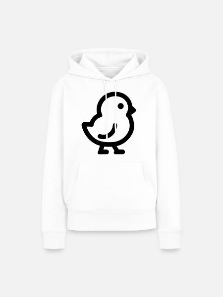 Küken - Frauen Premium Bio Hoodie - Weiß