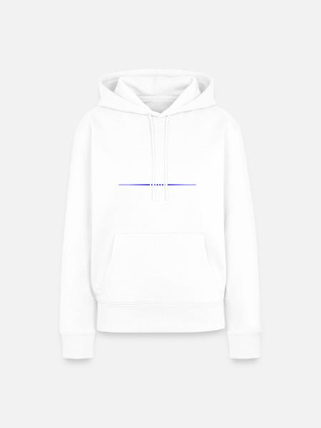 stern linie - Frauen Premium Bio Hoodie - Weiß