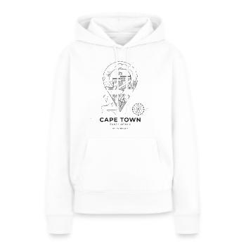 Kapstadt, Südafrika - Frauen Premium Bio Hoodie - Weiß - Vorne - Julia (174cm)