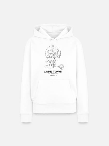 Kapstadt, Südafrika - Frauen Premium Bio Hoodie - Weiß