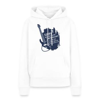 Bassist Bassisten Bassspieler E-Bass Geschenk - Frauen Premium Bio Hoodie - Weiß - Vorne - Julia (174cm)