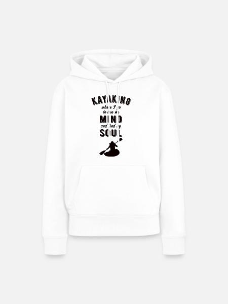 KAYAKING: Kayaking Soul - Frauen Premium Bio Hoodie - Weiß
