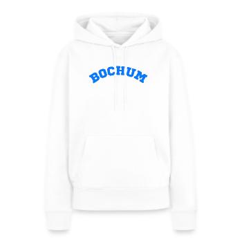 Bochum - Sweat à capuche Premium bio Femme - blanc - Devant - Julia (174cm)