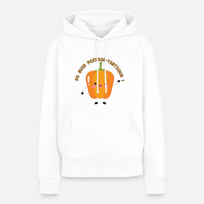 Ich bin ein tastischer Pfeffer - Frauen Premium Bio Hoodie - Weiß